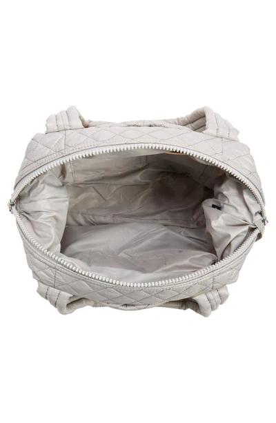 Mz Wallace Sutton Medium Deluxe Crossbody In Pewter