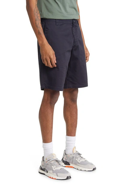 Shop Armani Exchange Cotton Blend Bermuda Shorts In Navy