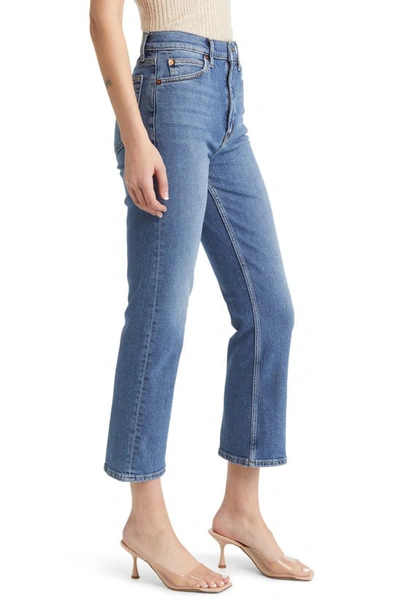 Re/done 70s Cropped Bootcut Jeans In Mid 70s
