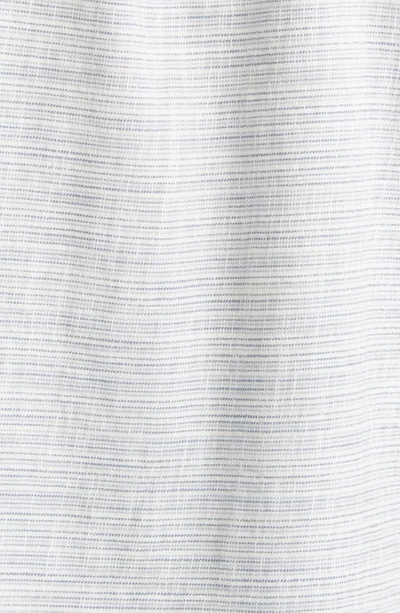 Marine Layer Stripe Short Sleeve Selvage Button-up Shirt In Blue Mini Stripe