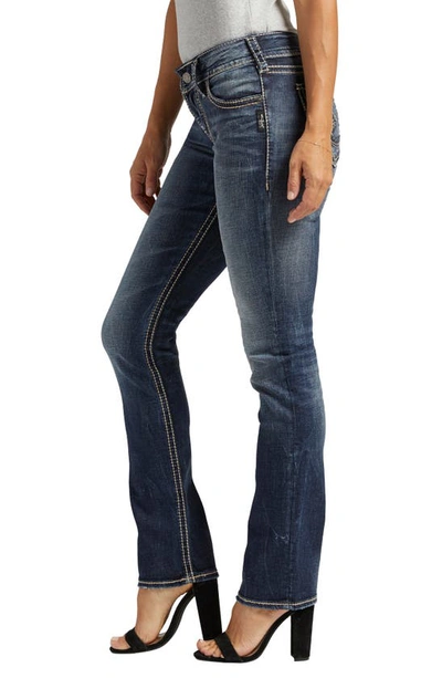 Silver Jeans Co. Suki Mid Rise Straight Leg Jeans In Indigo