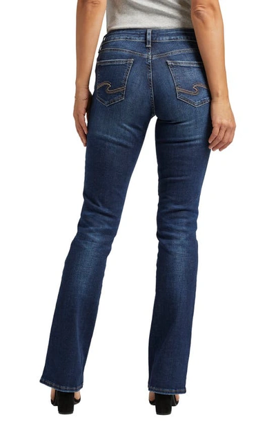 Silver Jeans Co. Suki Mid Rise Curvy Straight Jeans In Indigo