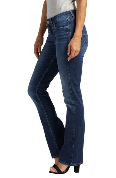 Silver Jeans Co. Suki Mid Rise Curvy Straight Jeans In Indigo
