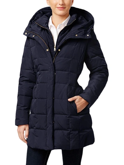 Shop Cole Haan Womens Down Winter Puffer Coat In Blue