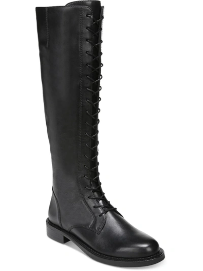 Shop Sam Edelman Nance Womens Leather Tall Knee-high Boots In Black
