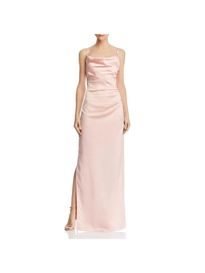 Shop Laundry By Shelli Segal Womens Satin Sleeveless Evening Dress In Pink