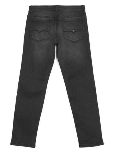 Shop Guess Factory Halsted Black Denim Jeans (7-18) In Grey