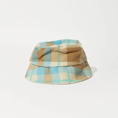 Shop Afends Hemp Reverse Fleece Bucket Hat In Brown