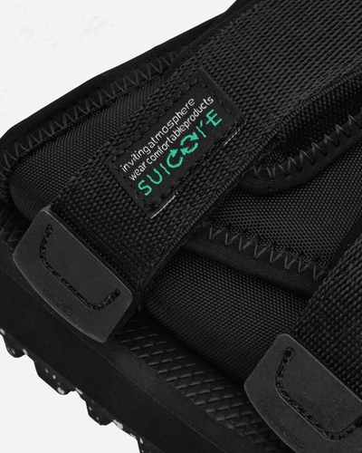Shop Suicoke Moto-cab-eco Sandals In Black
