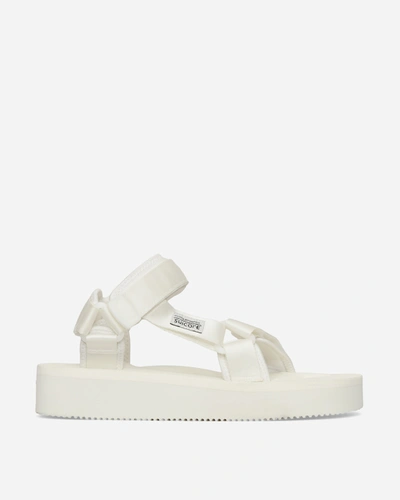 Shop Suicoke Depa-2po Sandals In White