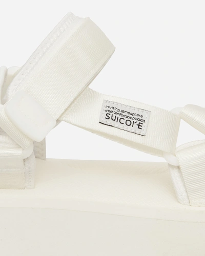 Shop Suicoke Depa-2po Sandals In White