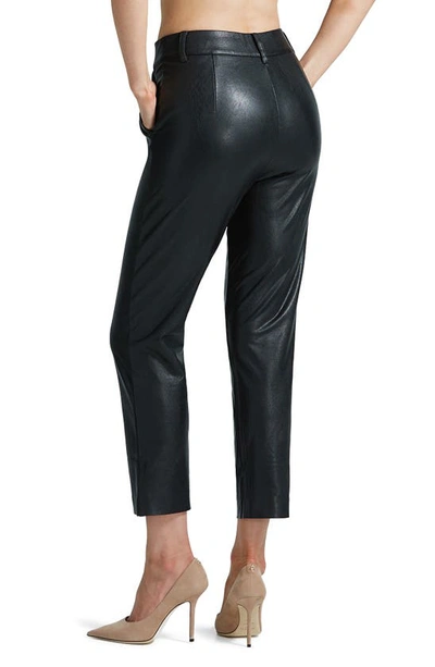 Shop Commando Tapered Faux Leather Crop Pants In Black