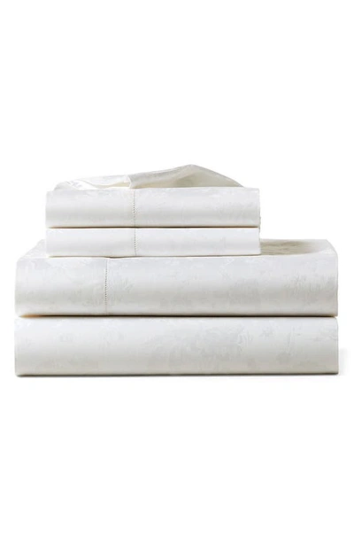 Polo Ralph Lauren Bethany 350 Thread Count Organic Cotton Jacquard Sheet Set In Parchment