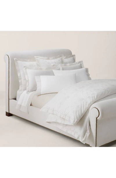 Polo Ralph Lauren Bethany 350 Thread Count Organic Cotton Jacquard Sheet Set In Parchment