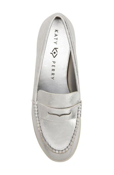 Shop Katy Perry The Geli Loafer In Silver