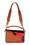 LOEWE 'Mini Puzzle' Colorblock Leather Bag