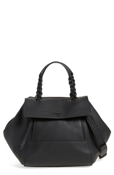 Tory Burch half moon Small Leather Satchel In Black ModeSens