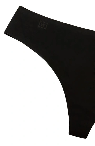 Shop Wolford Pure Thong In Black