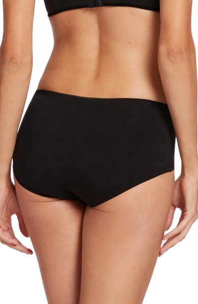 Wolford Cotton Contour Seamless Hipster Briefs In Black