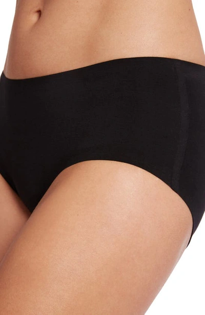 Shop Wolford Cotton Contour Seamless Hipster Briefs In Black