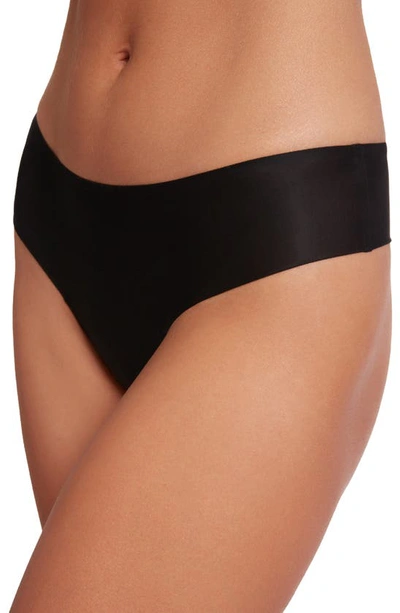 Shop Wolford Skin Thong In Black