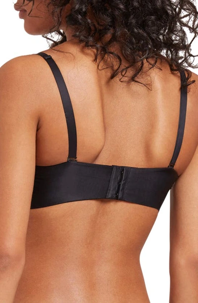 Wolford Sheer Touch Underwired Bandeau Bra In Black