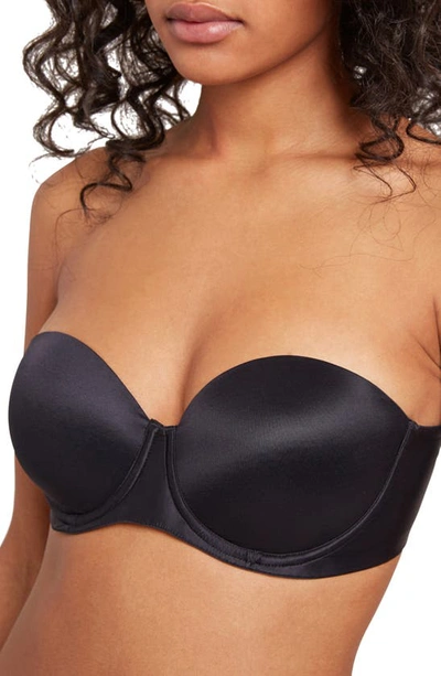 Shop Wolford Sheer Touch Underwire Strapless Bra In Black