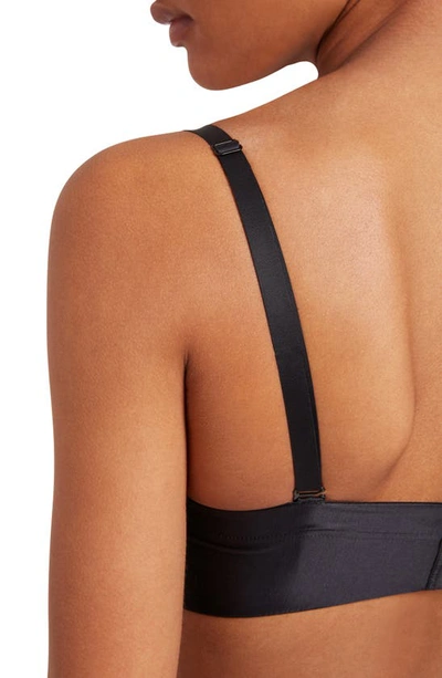 Wolford Sheer Touch Underwired Bandeau Bra In Black