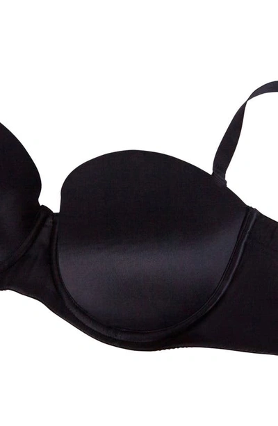 Shop Wolford Sheer Touch Underwire Strapless Bra In Black