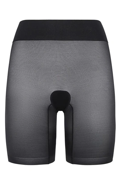 Shop Wolford Sheer Touch Shaping Shorts In Black