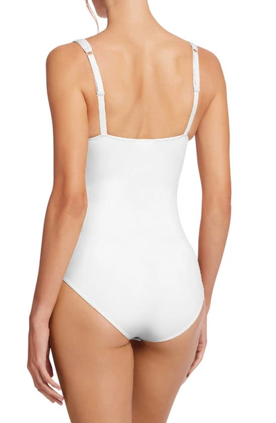 Shop Wolford Mat De Luxe Underwire Shaping Bodysuit In White
