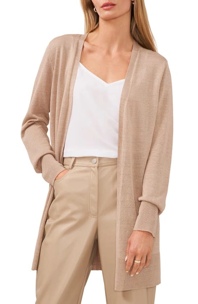 Shop Halogen Side Slit Cardigan In Oxford Tan