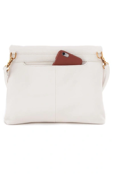 Shop Hobo Draft Leather Crossbody Bag In White