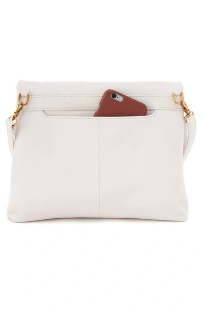 Hobo Draft Leather Crossbody Bag In White