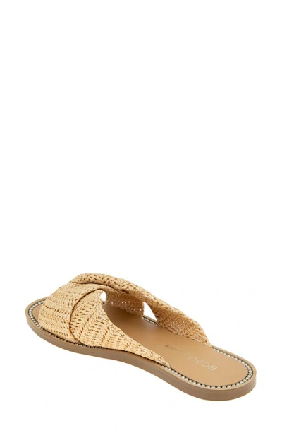 Shop Bcbg Melina Slide Sandal In Natural Woven