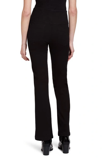 Shop Lyssé High Waist Bootcut Pants In Black