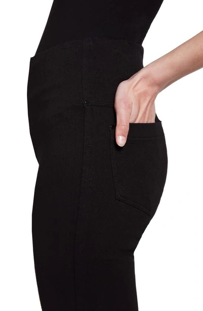 Shop Lyssé High Waist Bootcut Pants In Black