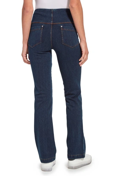 Shop Lyssé High Waist Bootcut Pants In Indigo