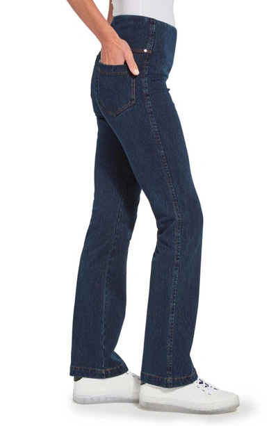 Shop Lyssé High Waist Bootcut Pants In Indigo