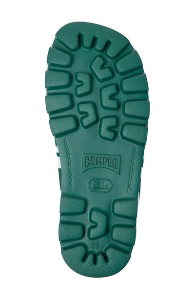Shop Camper Brutus Slide Sandal In Green/ Brown