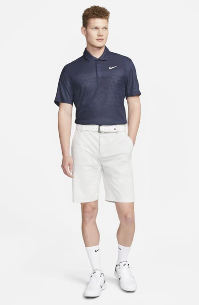Shop Nike X Tiger Woods Dri-fit Golf Polo In Navy/blue/white