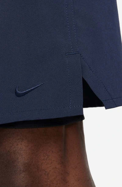 Nike Men's Unlimited Dri-fit 7" 2-in-1 Versatile Shorts In Obsidian/ Black