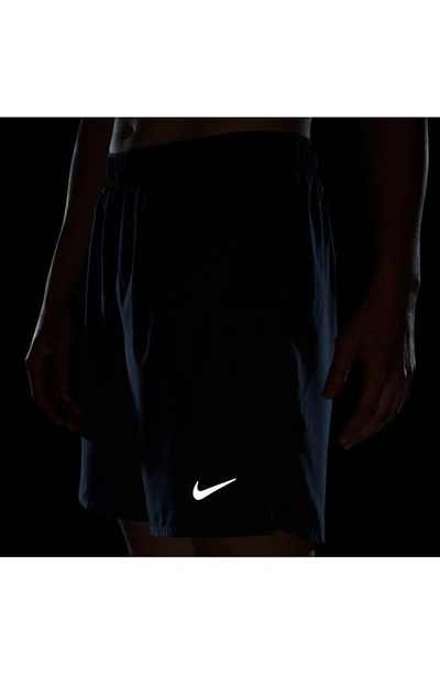 Shop Nike Dri-fit Challenger 2-in-1 Running Shorts In Obsidian/obsidian/black