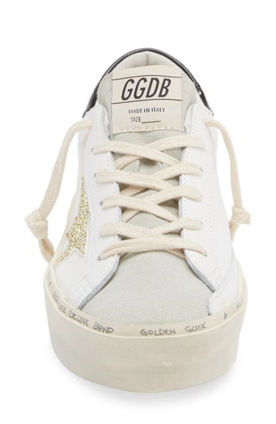 Shop Golden Goose Hi Star Platform Sneaker In White/ Gold/ Black