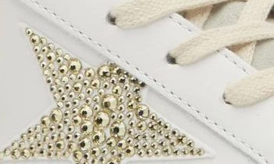 Shop Golden Goose Hi Star Platform Sneaker In White/ Gold/ Black