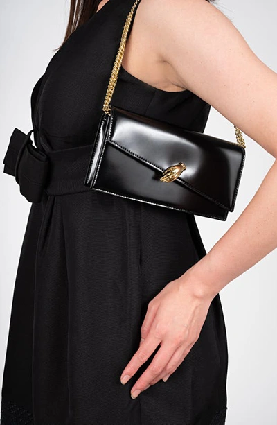 Shop Alexis Bittar In My Dreams Leather Convertible Crossbody Bag In Black