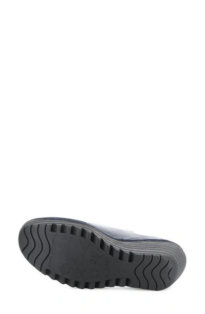 Fly London Yoza Wedge Ballet Shoe In Ocean Mousse