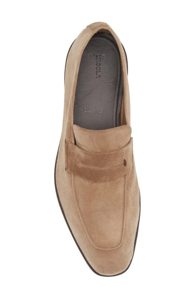 Shop Zegna L'asola Penny Loafer In Tan