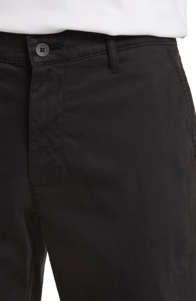 Shop Ag Wanderer Stretch Cotton Chino Shorts In Super Black