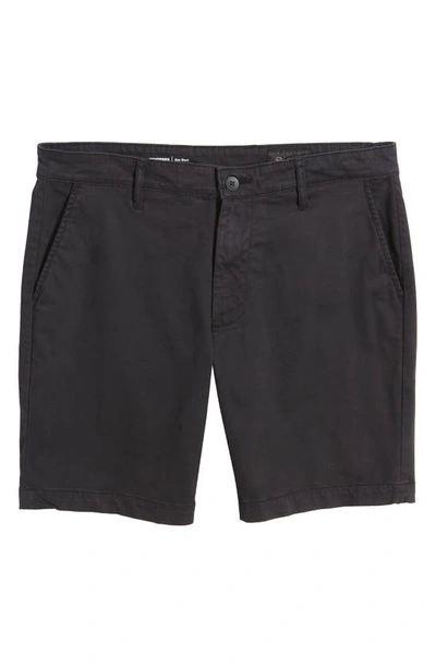 Shop Ag Wanderer Stretch Cotton Chino Shorts In Super Black